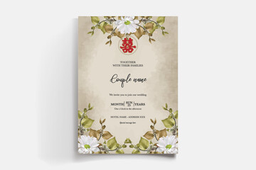floral bridal shower invitation templates