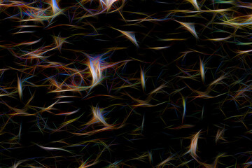 Festive Christmas new year background. Holographic abstract background with bright colors and midtones. Holographic wrinkled abstract floral texture with multiple colors. Neon line