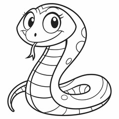 illustration of a cartoon snake