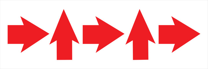 BOLD ARROWS COLORFUL TYPES OF ARROWS. UP DOWN RIGHT LEFT DESIGN. EPS6