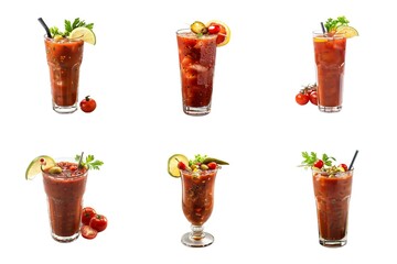 bloody mary drink isolated cutout, party celebration refreshment