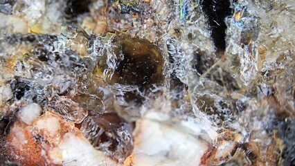 macrophotography of breccia surface
