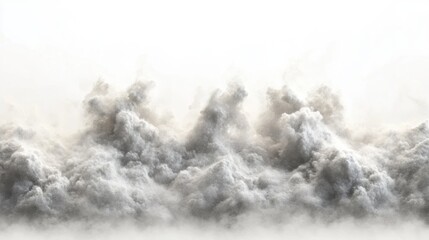 Soft Gray Clouds Filling the Sky with a Dreamy Atmosphere