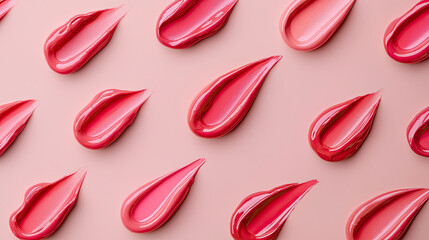 Obraz premium Vibrant pink paint strokes on soft background create beauty