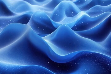 Obraz premium abstract geometric blue wave pattern background with dynamic fluid shapes and modern gradient motion design elements for technology presentation