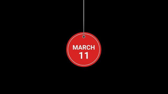 11 March Animated Tag