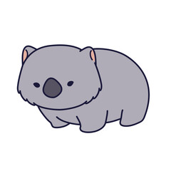 Obraz premium Cute and adorable Wombat Cartoon Illustration doing funny activities