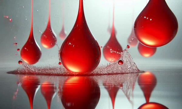 AI - Illustration of Blood and Transfusion: A Symbol of Life and Medical Care. Ideal for use in educational materials, medical campaigns, and healthcare-related designs.