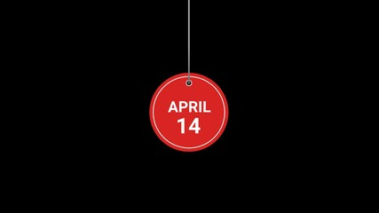 14 April Animated Tag