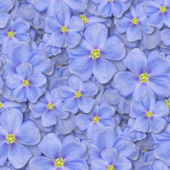 textile seamless pattern with blue flowers. decorative design element