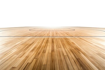 Hardwood Court: Lines & Wood Grain