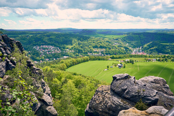 Lilienstein in der Sächsischen Schweiz, Deutschland