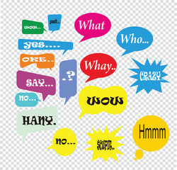 conversation balloon stickers for social media eps 10
