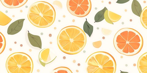 a orange slice with leaves