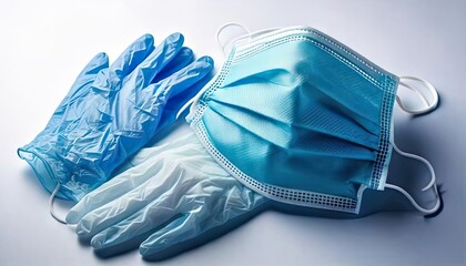 Disposable Medical Face Mask and Protective Gloves Set Hygiene Kit Safety Equipment