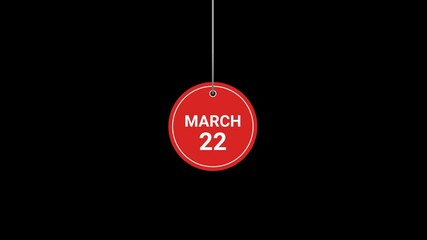 22 March Animated Tag