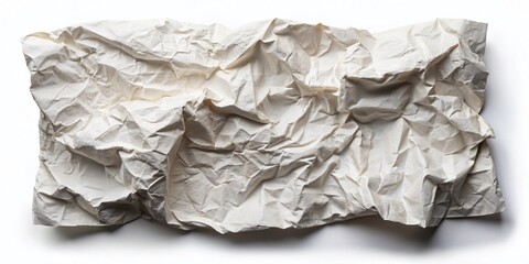 Obraz premium Crumbled White Paper Texture: Grunge Urban Exploration Background
