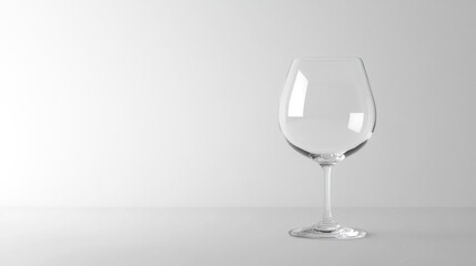 empty glass isolated on white background