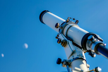 An astronomer observing the night sky generative AI image