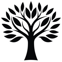 Generate a vector silhouette palm tree