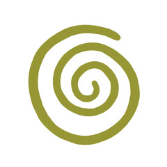 green spiral illustration