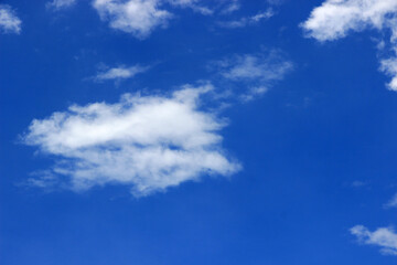 Fototapeta premium Blue sky with clouds background. It's beautiful and natural.