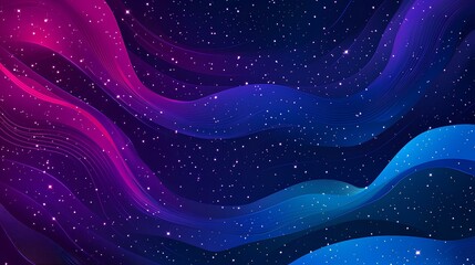 Obraz premium Abstract Blue Galaxy Background