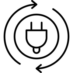 Obraz premium Electric Plug Icon