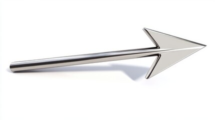 A thick white arrow pointing to the right
