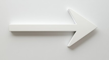 A thick white arrow pointing to the right