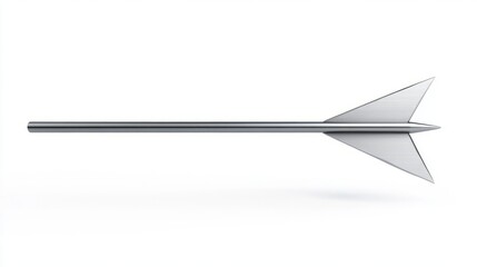 A thick white arrow pointing to the right