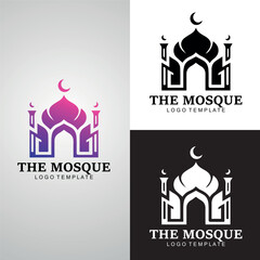 Islamic Mosque logo template