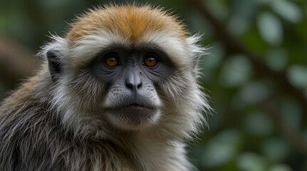 Obraz premium Wolf's Mona Monkey,generative.ai 