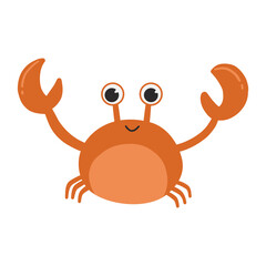 Cartoon cute crab illustration