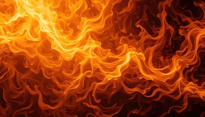"Blaze of Glory: Intense Fire and Fiery Motion in Vibrant Hues"