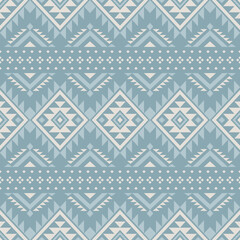 Obraz premium Southwest Aztec geometric Native American Mexican Navajo tribal ethnic boho indian texture ornament seamless pattern fabric colorful design vector for woven textile printing blanket rug carpet fashion
