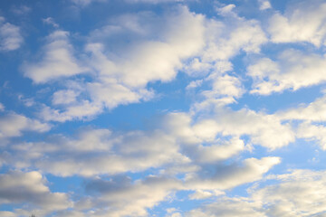 blue sky with white clouds