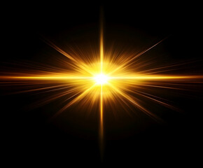 Radiant Burst of Light with Glowing Streaks in Dark Background Symbolizing Hope and Energy