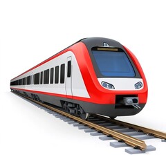 Naklejka premium train on a railway station