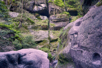 Wanderpfad Wilde Hölle in der Sächsischen Schweiz, Deutschland