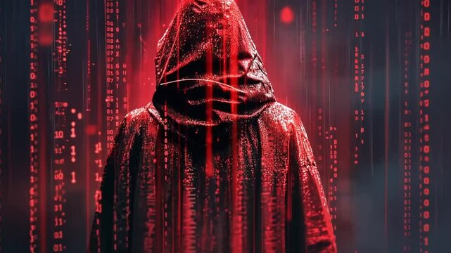 red matrix like with shadowey figure