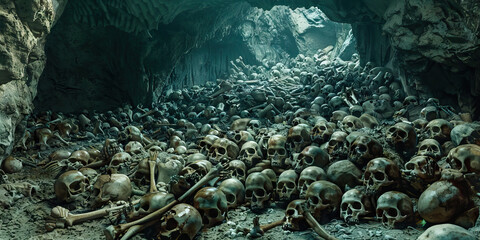 Human Remains within Cave Structure