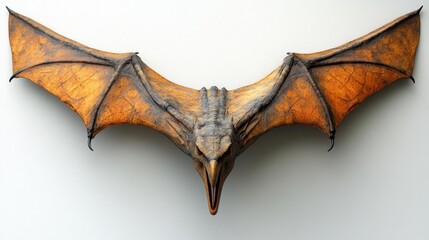 Fototapeta premium Realistic Pteranodon on White Background. Generative AI
