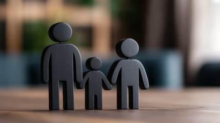 Family figures symbolizing love and togetherness.