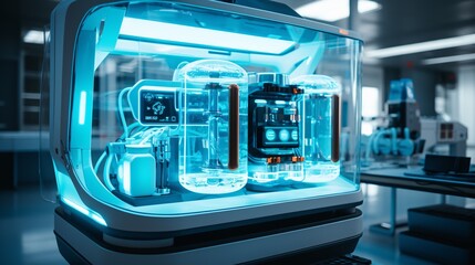 Obraz premium High-tech diagnostic equipment in a modern medical lab