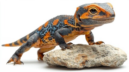 Fototapeta premium Vibrant Microceratus Dinosaur with Unique Colors. Generative AI