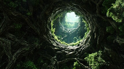 Enigmatic Forest Chasm: A Journey into the Heart of Nature's Mystery