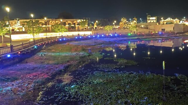 Night view of Mahakaleshwar Temple in Ujjain