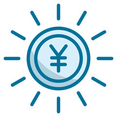 Obraz premium Yen Sign Icon