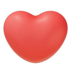 3D red heart